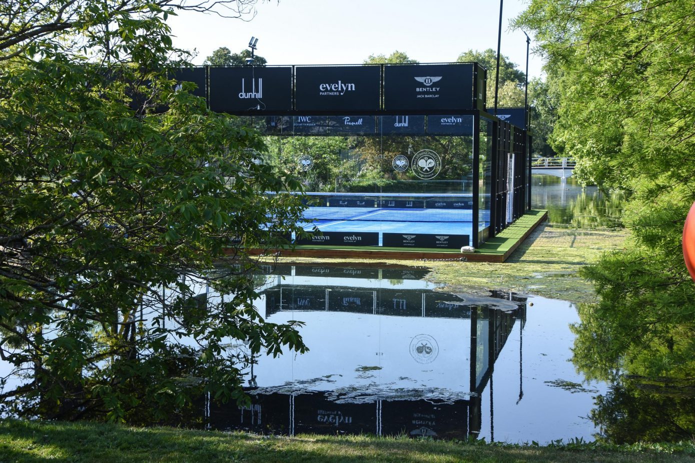 Hurlingham floating padel court, London